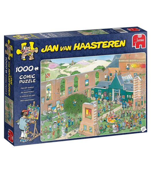 puzzel Jan van Haasteren De Kunstmarkt - 1000 stukjes