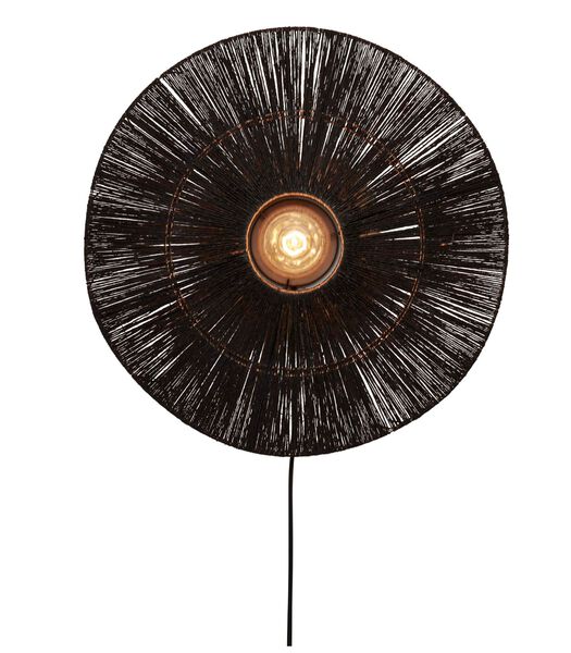 Wandlamp Iguazu - Jute Zwart - Ø55cm