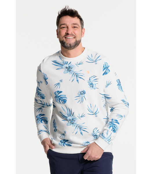 Sweatshirt imprimé floral