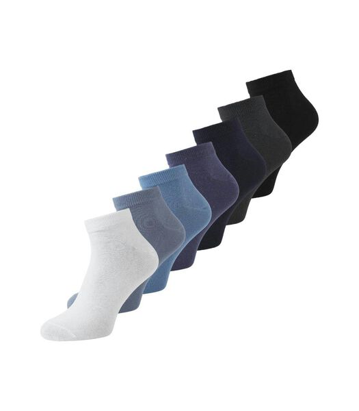 Enkelsokken 7 paar Jacbass Solid Short Socks