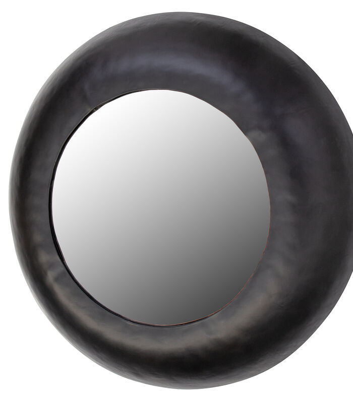 Miroir rond - Iron/glass - Noir - 50x50x7 cm - Wolf image number 3