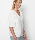 blouse met korte mouwen image number 3