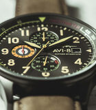 Japans quartz chronograaf horloge voor heren - Lederen band - Datum - Hawker Hurricane image number 3