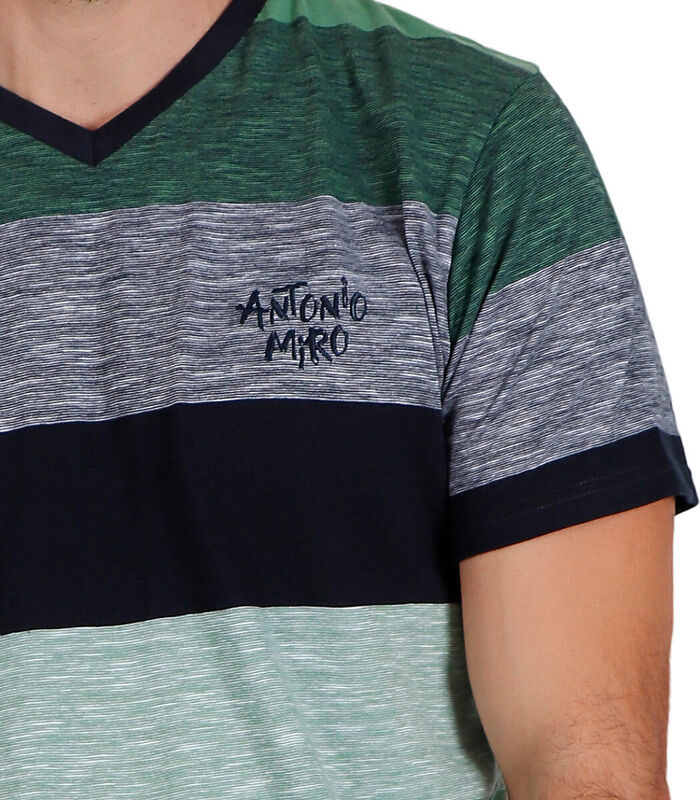 Pyjama short t-shirt Scratch Antonio Miro vert image number 3