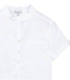 Overhemd met korte mouwen en mao kraag image number 2