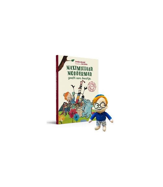 Terra Maximiliaan Modderman donne une fête (avec une marionnette à lire). Livre illustré de l'année 2023!