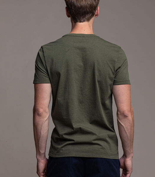 Katoenen T-Shirt - Khaki Groen