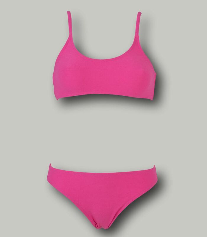 2-delig zwempak voor meisjes met roze badstofbeha image number 0