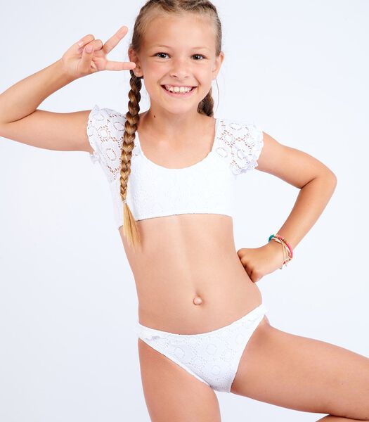 Bunny Happybay 2-delig wit bikini voor meisjes