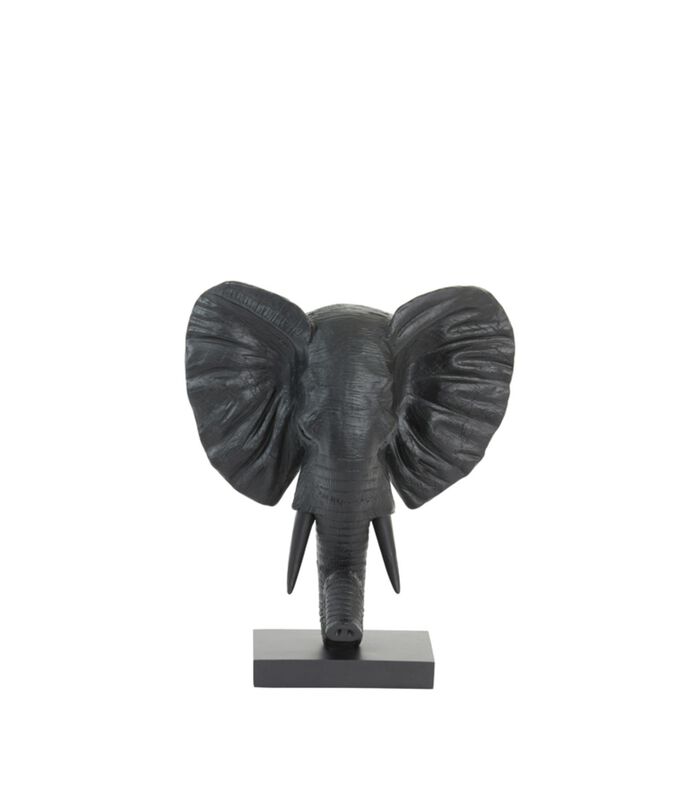 Ornament Elephant - Zwart - 30x15x35.5cm image number 0