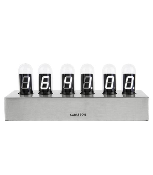 Horloge de table Cathode - Gris - 28x7,5x11cm
