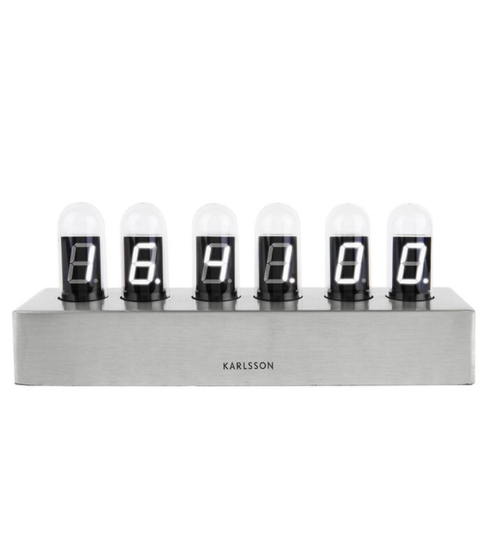 Horloge de table Cathode - Gris - 28x7,5x11cm image number 0