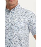 Short Sleeve Overhemd Print Blauw image number 2