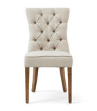 Riviera Maison Eetkamerstoel - Balmoral Dining Chair Oxford Weave - Flanders Flax - Naturel image number 0
