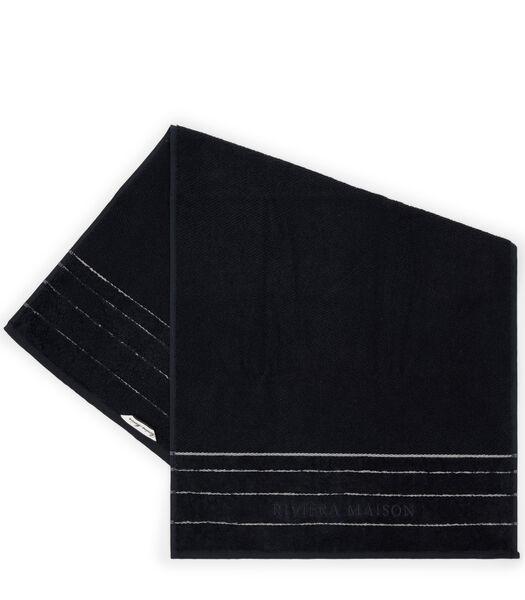 Serviettes de bain  50x100 - Serviette de bain RM Elegant - Noir - 1 pièce