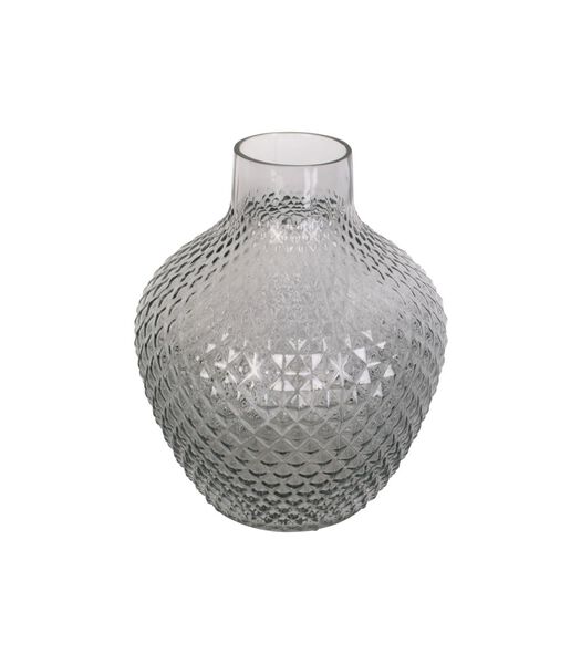 Vaas Delight - Large -Glas Donkergrijs - Ø21x25cm
