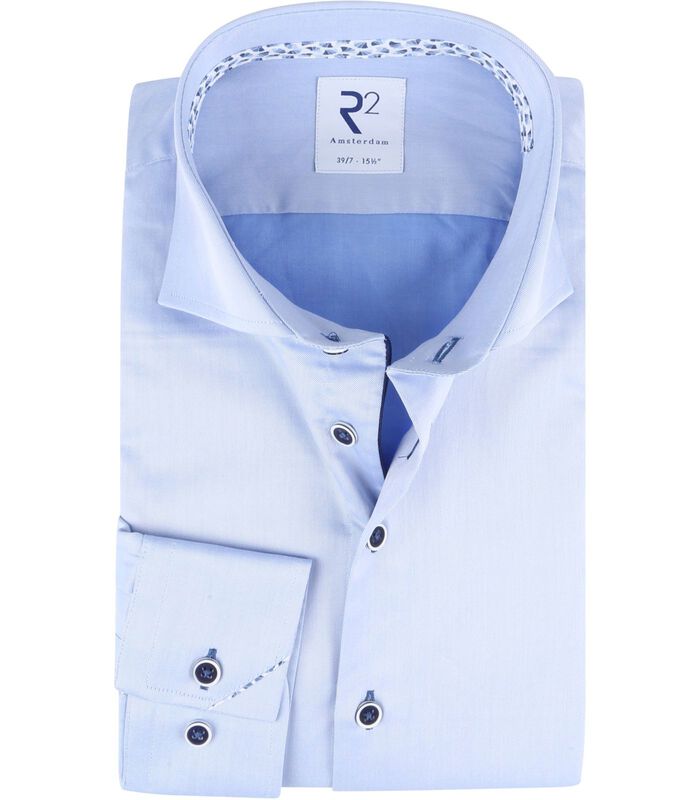 Overhemd Extra Lange Mouwen Blauw image number 0