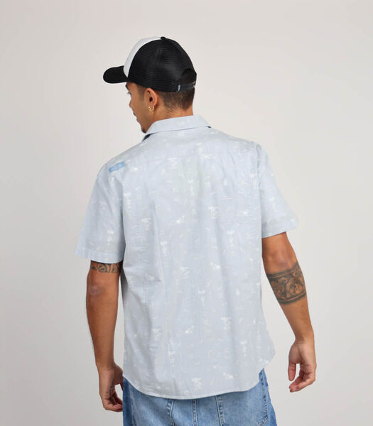 Chemise manches courtes chambray microprint CUPIXI