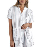 Pyjama short chemise Summer Stripes image number 0