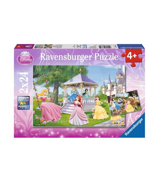 puzzel Disney Princess Betoverende prinsessen - 2x 24 stukjes