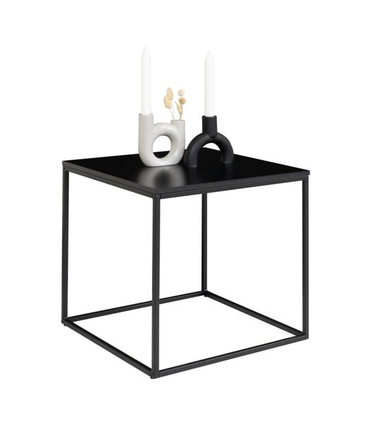 Scandibasic - Table basse - noir - panneau mélaminé - 45x45x45cm