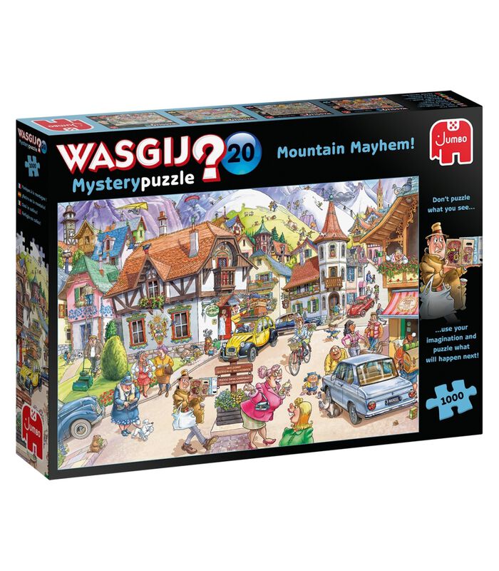 puzzel Wasgij Mystery 20 - Vakantie in de Bergen! - 1000 stukjes image number 0