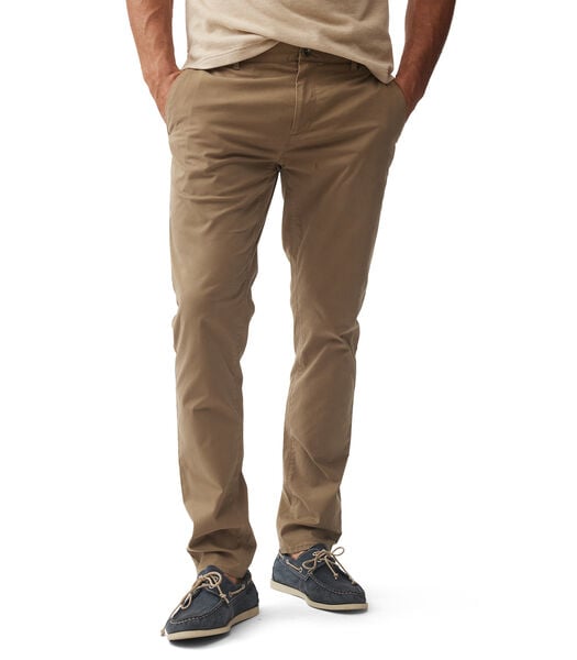 Pantalon chino slim en coton Gunn