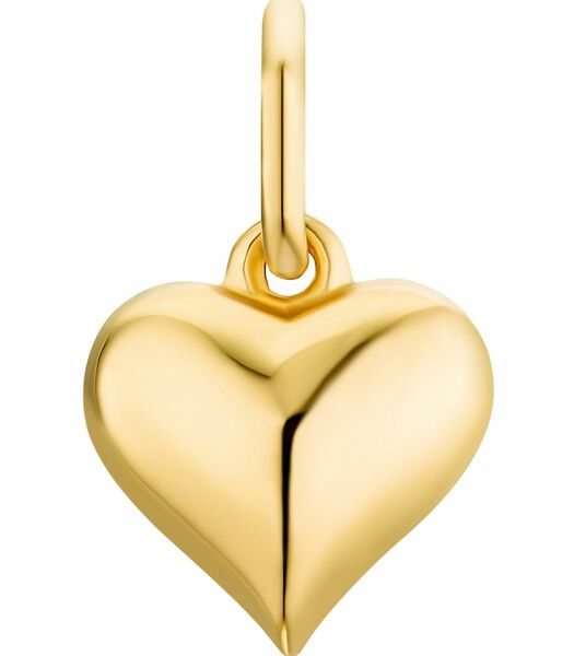 Motief tag voor dames en heren, unisex, goud 375 | hart