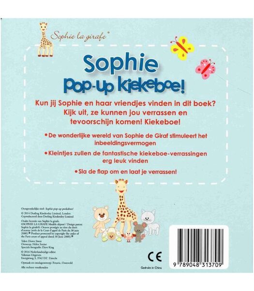 Livre pop-up Sophie la girafe : Peekaboo ! (NL)