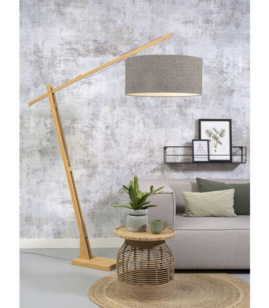 Lampadaire Montblanc - Bambou/Taupe - 175x60x207cm