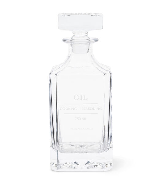 Olie fles Transparant, Azijnfles 730 ml - Amailloux Oil Bottle - Glas