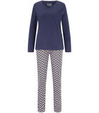 Pyjama indoor outfit broek top lange mouwen MetM image number 2