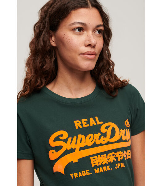 T-shirt ajusté à motif fluo femme