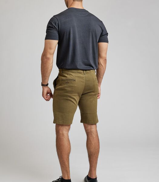 Short chino pour hommes - Vert olive