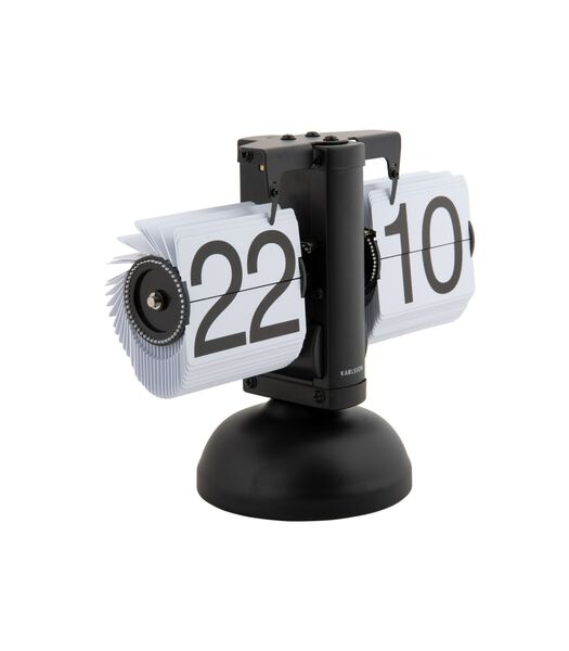 Horloge de table Small Flip - Blanc - 9.5x21x16.5cm