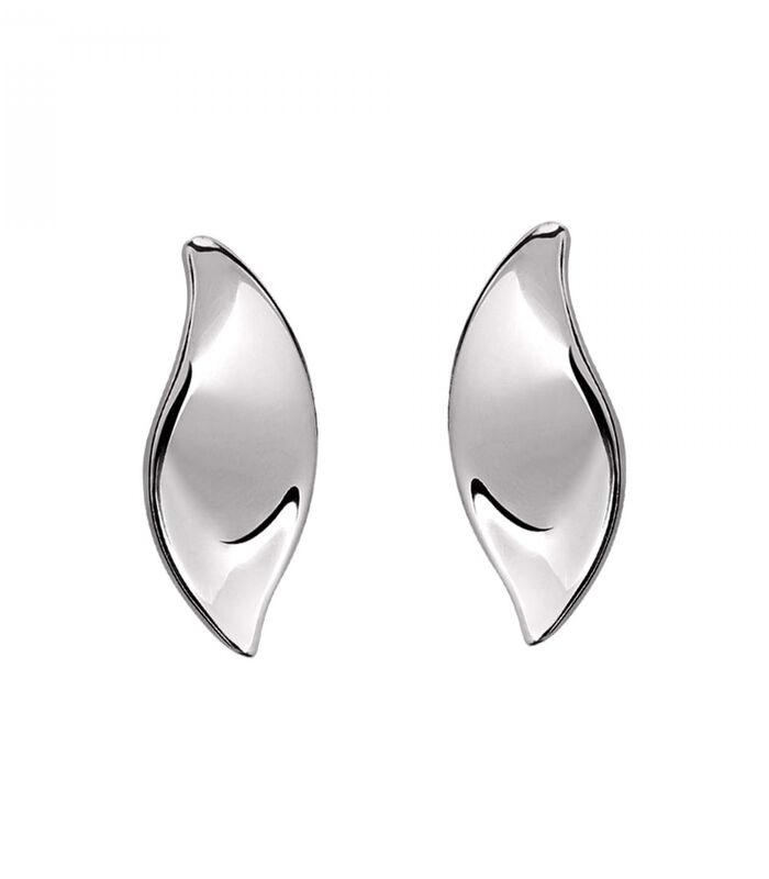 FOGLIA zilveren oorbellen - SAKH44 image number 1