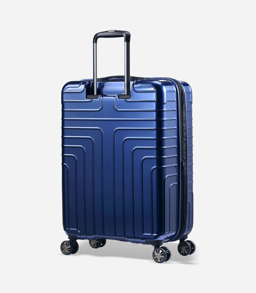 Helios Expandable Middelgrote Koffer 4 Wielen Blauw