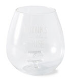 Waterglas gegraveerd tekst, Drinkglas, - Drinks On The House - 611 ml image number 1