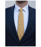 Cravate à fleurs en soie et coton image number 0