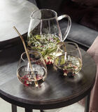 Waterglas gegraveerd tekst, Drinkglas, - Drinks On The House - 611 ml image number 5