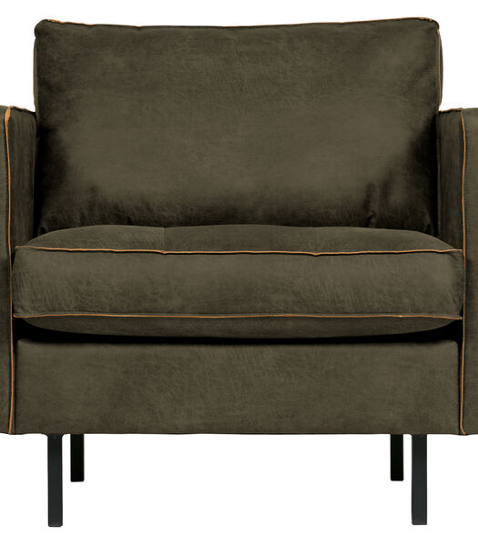 Rodeo Classic Fauteuil - Recycle Leer - Army - 83x98x88
