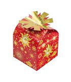 Mini boîte cadeau - Motifs céleste - Rouge et or image number 0