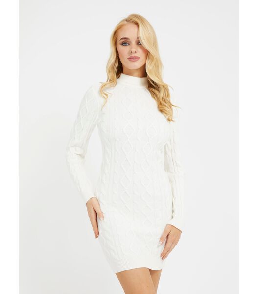 Robe pull col rond femme Mock Cable Sera