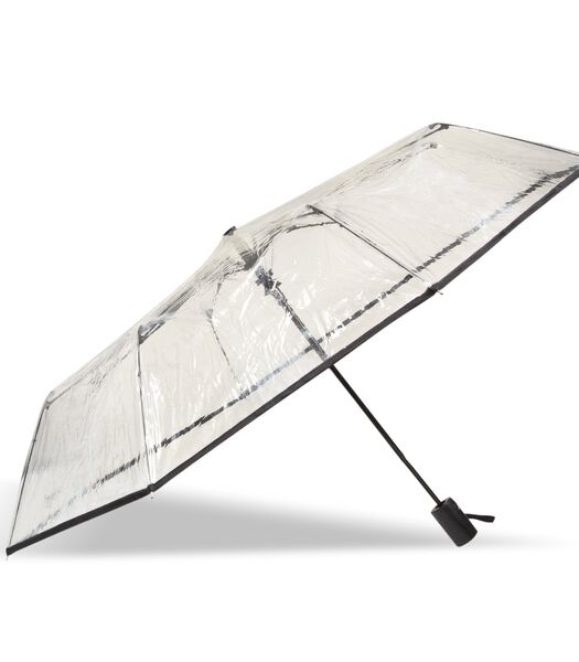 Transparante paraplu PVC / Zwart