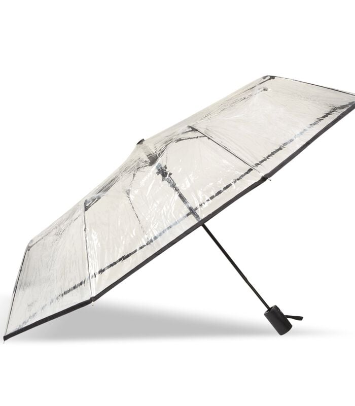 Parapluie transparent PVC/Noir image number 1