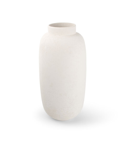 Vase 23,5xH49,5cm blanc Bullet