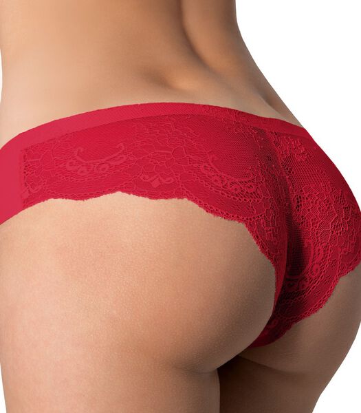 Culotte brésilienne coutures plates avec dos en dentelle Tanga