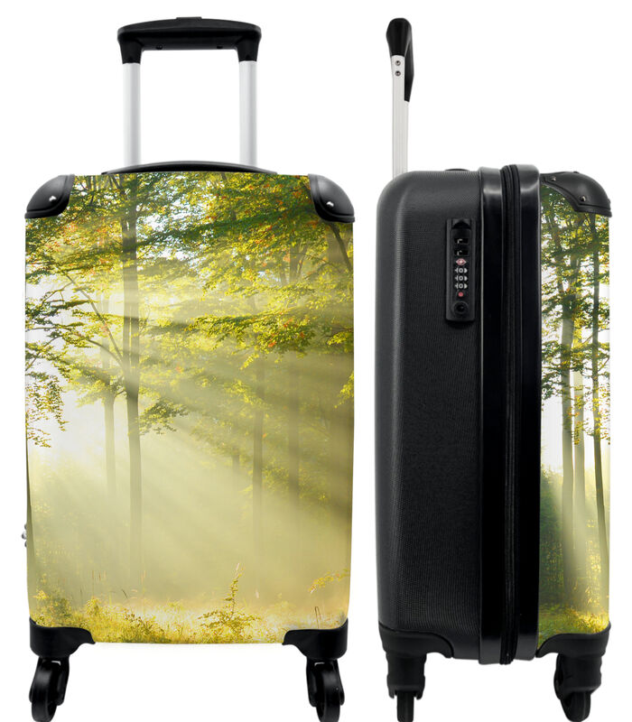 Avondeten knuffel vork Shop NoBoringSuitcases Handbagage Koffer met 4 wielen en TSA slot (Bos -  Bomen - Zon - Lente - Groen) op inno.be voor 99.95 - 149.95 EUR. EAN:  8720948382298
