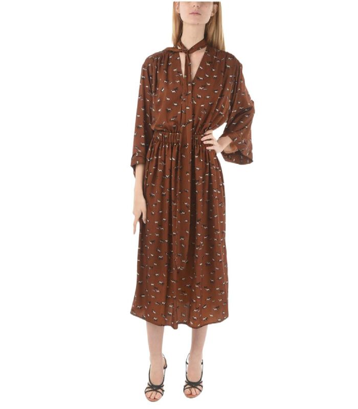 Marron Polyester Robe image number 0