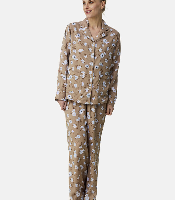 Isabella Lyocell Bedrukte Bloemen Pyjama Set image number 0